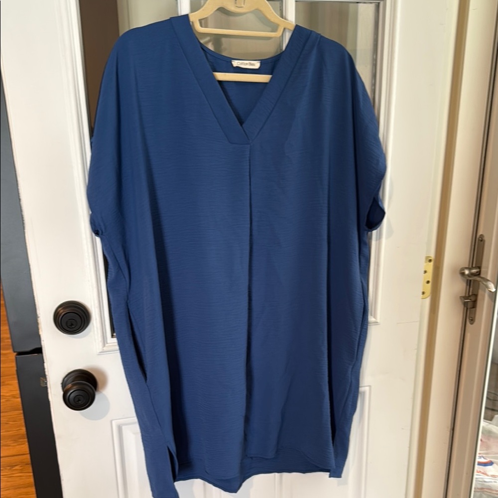 EUC Blue Mini Dress oversized small